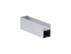 DA900048/MB  Lungo 5070 5m Aluminum 6063 Profile For LED, Black, 50mm x 70mm, IP20, Suitable For Pendant/Recessed/Ceiling And Wall Mounted, 5yrs Warranty.